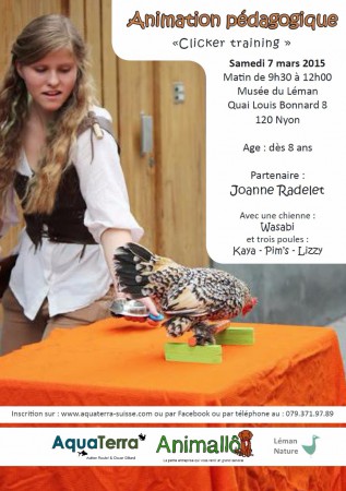 Samedi 7 mars : Le clicker training